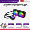 SilverStone IG240P-ARGB IceGem 240P 240mm ARGB AIO Liquid Cooler with 2 x 120mm ARGB Fans - SST-IG240P-ARGB