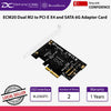 SilverStone ECM20 Dual M2 to PCI-E X4 and SATA 6G Adapter Card - SST-ECM20