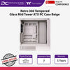 Thermaltake Retro 360 Tempered Glass Mid Tower ATX PC Case Beige  - CA-11Q-00MQWN-00