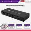Thermalright Interal USB 2.0 Hub X5 SATA Powered Magnetic Mount Black - 814256021647