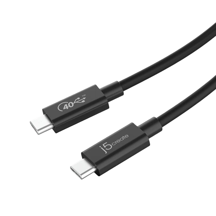 J5create Full-Featured USB-C® Cable (USB4® Gen 3) - JUC28L08, transfer rate 40Gbps, max current 100W (20V/5A) - 4712795086980