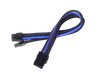 SilverStone PP07-PCIBA Sleeved Extension Power Supply Cable with 1 x 8-pin PCIe to 8-pin PCIe Connector - Black Blue - SST-PP07-PCIBA