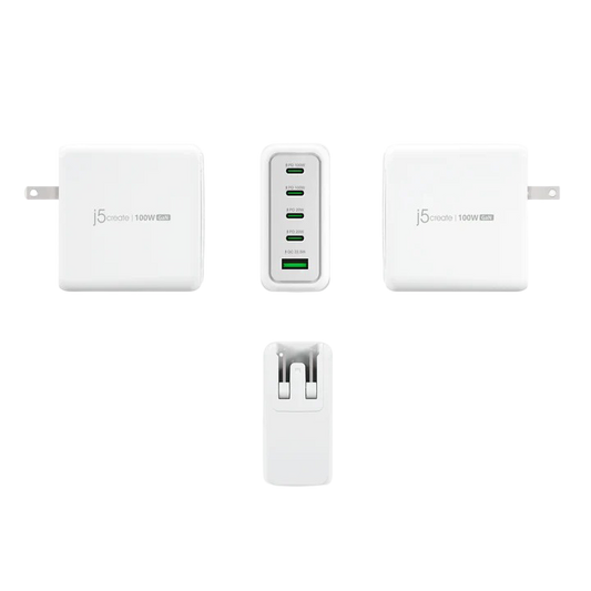 J5CREATE 100W GAN USB-C 5-PORT CHARGER - JUP53100F - 4712795089370