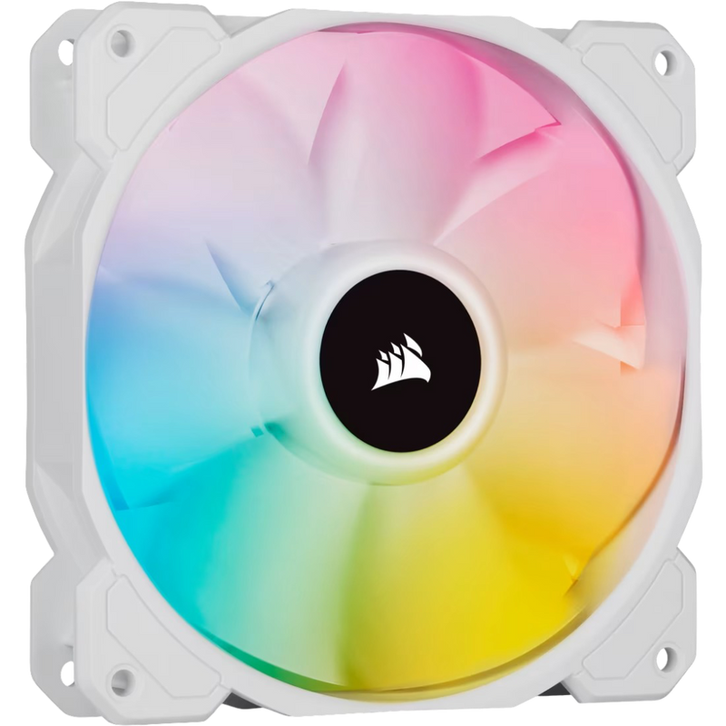 Corsair iCUE SP120 RGB ELITE Performance 120mm PWM Fan Single Pack White - 840006637769