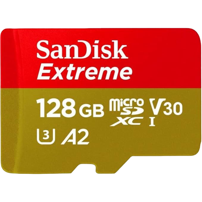 SanDisk Extreme microSD Card SQXAA 128GB - 619659188467