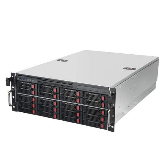 SilverStone RM43-320-RS 4U 20-Bay 2.5" 3.5" HDD SSD Rackmount Storage Server Chassis with Mini-SAS HD - SST-RM43-320-RS