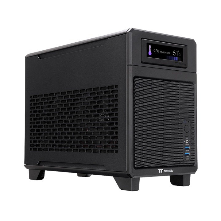 Thermaltake TR100 M-ITX Mini Tower PC Case Black - CA-11A-00S1NN-00