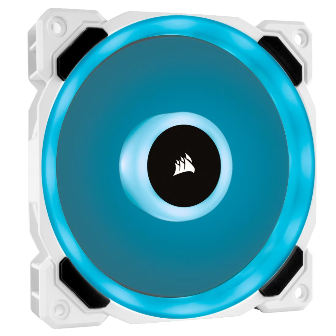 Corsair LL120 RGB 120mm Dual Light Loop White RGB LED PWM Fan Single Pack - CS-CO-9050091-WW