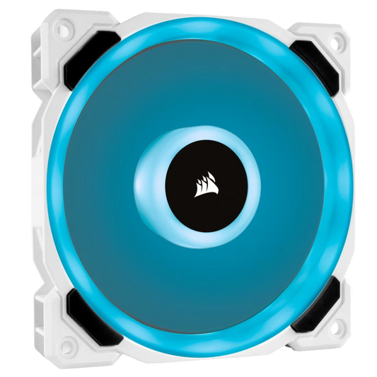 Corsair LL120 RGB 120mm Dual Light Loop White RGB LED PWM Fan Single Pack - 840006605577