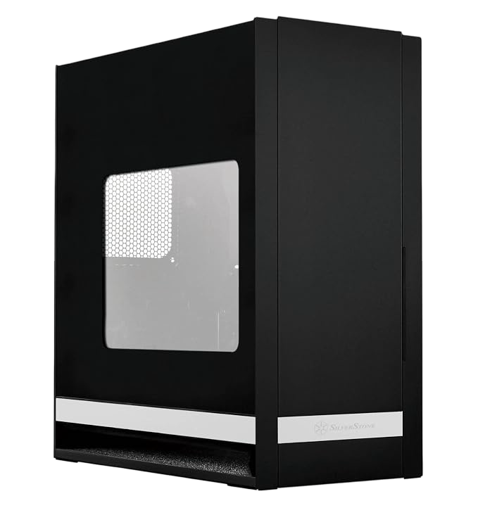SilverStone FT05B-W Fortress SSI-CEB ATX Computer Case Black with Side Window Panel - SST-FT05B-W