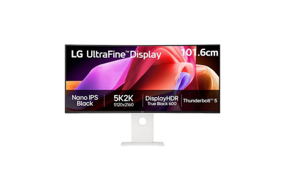 LG 40U990A-W 40 Inch Ultrafine 5K2K WUHD Thunderbolt 5 120Hz Nano IPS Curved Monitor White - LG40U990A-W