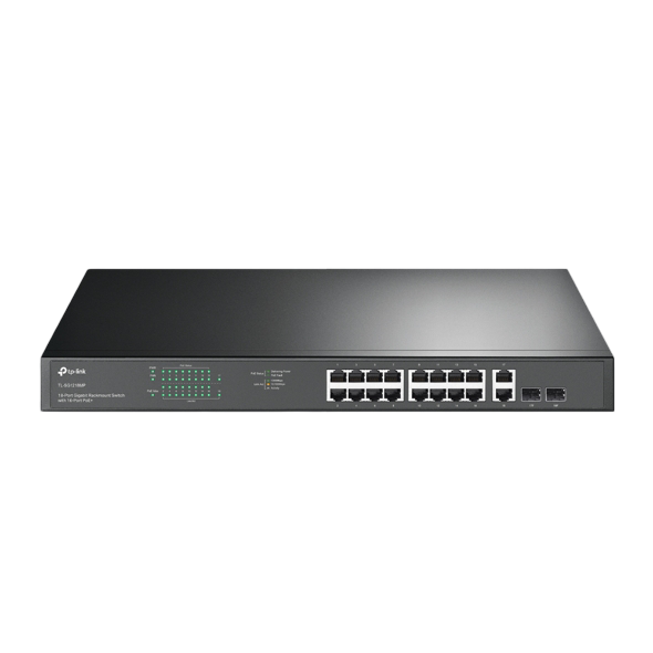 TP-Link SG1218MP 18 Port Gigabit Rackmount Switch with 16 PoE+ - 1210002617086