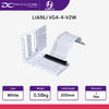LIAN LI VG4-4-V2W Universal 4- Slots Vertical GPU Kit (With Gen 4 Riser Cable) - White - 4718466013903