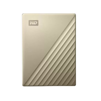 WD My Passport Ultra 4TB USB-C Portable HDD Gold Transfer Rate up to 5Gb/s - 718037873886