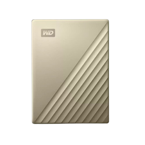 WD My Passport Ultra 4TB USB-C Portable HDD Gold Transfer Rate up to 5Gb/s - 718037873886