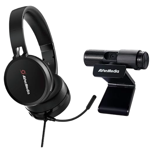 Avermedia BO317 Video and Audio Conferencing Kit 1080p Webcam USB 2.0 Headset with Microphone - 4710710680039
