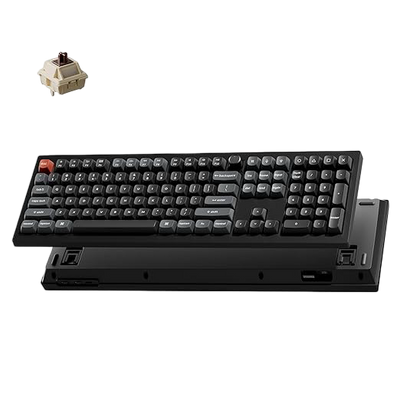 Keychron V6 Ultra 8K Full Size Wireless Mechanical Keyboard Hot-Swappable Brown Switch - 4894979027139