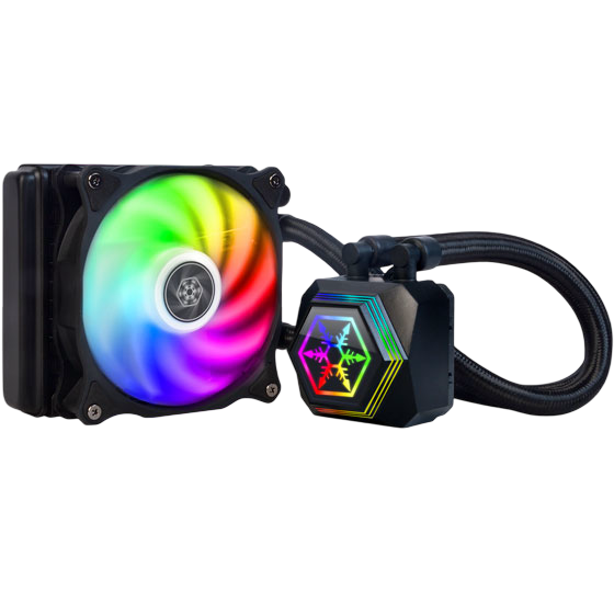 SilverStone PF120-ARGB Permafrost 120mm All in One Multi-Chamber Addressable RGB CPU Liquid Cooler - SST-PF120-ARGB