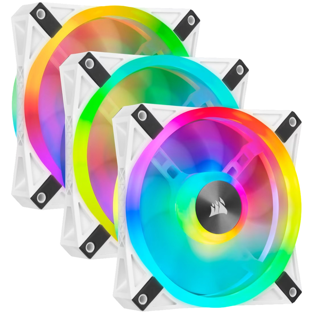 Corsair QL Series White QL120 RGB 120mm RGB LED Fan Triple Pack - CS-CO-9050104-WW