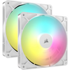 Corsair RS140 ARGB 140mm PWM Fans Dual Pack White - 840006684190