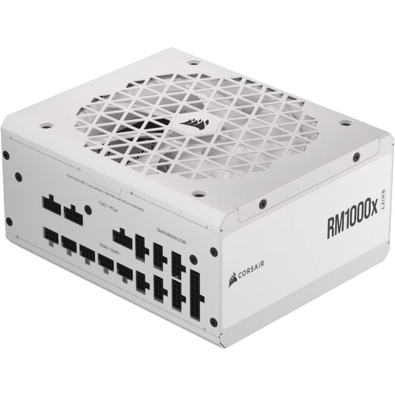Corsair RM1000x SHIFT 80 PLUS Gold Fully Modular ATX Power Supply - White - 84000666859