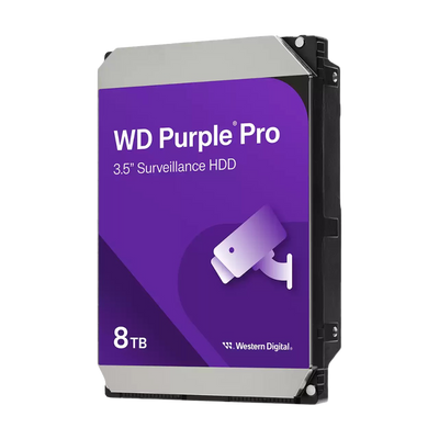 WD Purple Pro 3.5" 8TB Surveillance HDD 256MB 7200RPM SATA - WD8002PURP