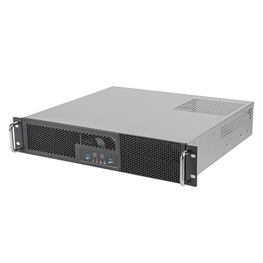 SilverStone RM23-502-MINI Drive Bay Micro ATX 2U Rackmount Case - SST-RM23-502-MINI
