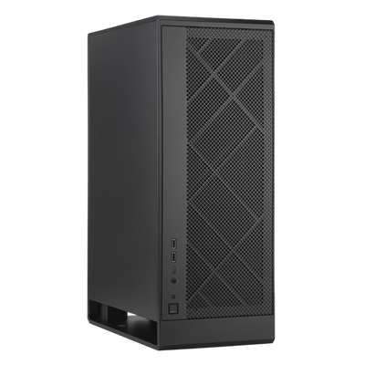 SilverStone ALG1MB ALG1MW Micro-ATX Tower Case - Black - SST-ALG1MB