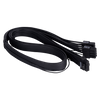 SilverStone PP14-EPS Dual EPS 8 pin (PSU) to 12+4 pin (GPU) 12VHPWR PCIe Gen5 Cable Black - SST-PP14-EPS