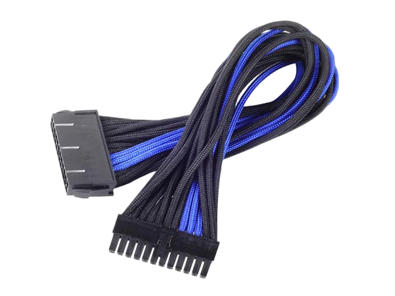 SilverStone PP07-MBBA Extension Power Supply Cable with Motherboard 24 Pin Connector - Black Blue - SST-PP07-MBBA