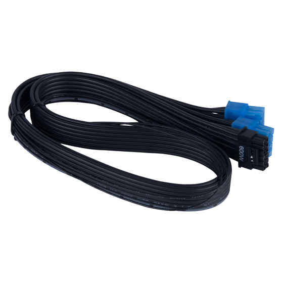 SilverStone PP14-PCIE Dual PCIe 8 pin (PSU) to 12+4 pin (GPU) 12VHPWR PCIe Gen5 Cable Black - SST-PP14-PCIE