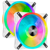 Corsair QL Series White QL140 RGB 140mm RGB LED Fan Dual Pack - 840006619529