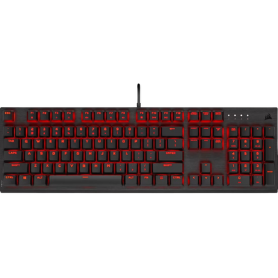 Corsair K60 PRO Mechanical Gaming Keyboard Cherry Mechanical Keyswitches Red LED - Black - 840006626398