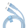 J5create USB-C® 60W Liquid Silicone Fast Charging Cable (Airy Blue) - JUCX17C - 4712795087918