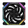 DarkFlash INF34R 120MM Reverse Blade PWM ARGB CPU Cooling PC Case Fan 1 Pack Black - INF34R BLACK(1-PK)
