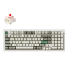 Keychron Q5 Max QMK/VIA Wireless Custom Mechanical Keyboard - Shell White - Gateron Jupiter Red - 4895248864417