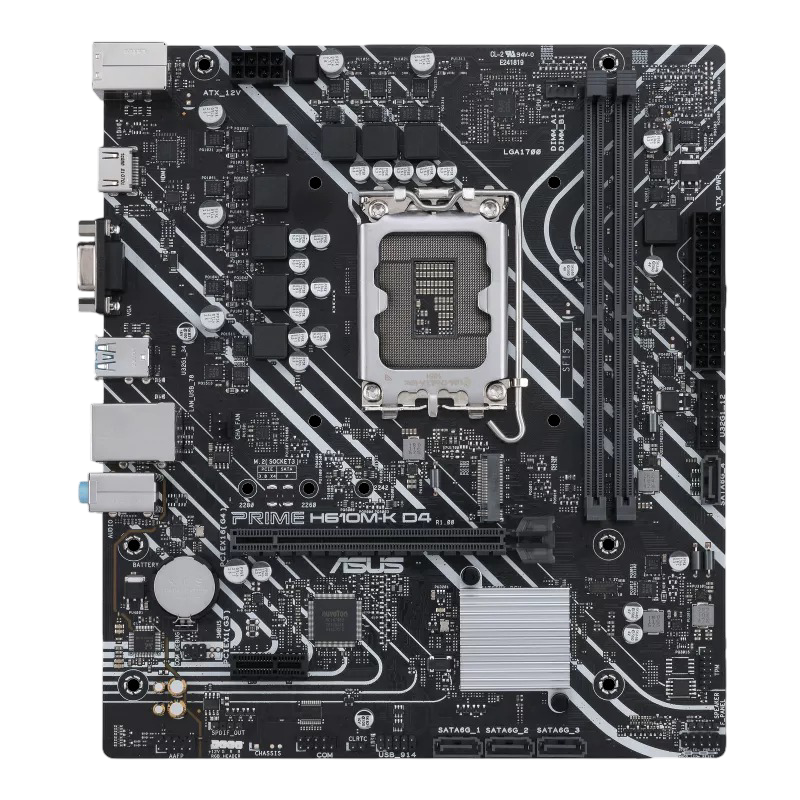ASUS Prime H610M-K D4 Intel LGA 1700 Micro ATX DDR4 Motherboard - 4711081565505