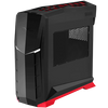 SilverStone RVX01BR-W ATX Computer Case with Window Black and Red - SST-RVX01BR-W