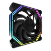 DarkFlash INF34R 120MM Reverse Blade PWM ARGB CPU Cooling PC Case Fan 1 Pack Black - INF34R BLACK(1-PK)