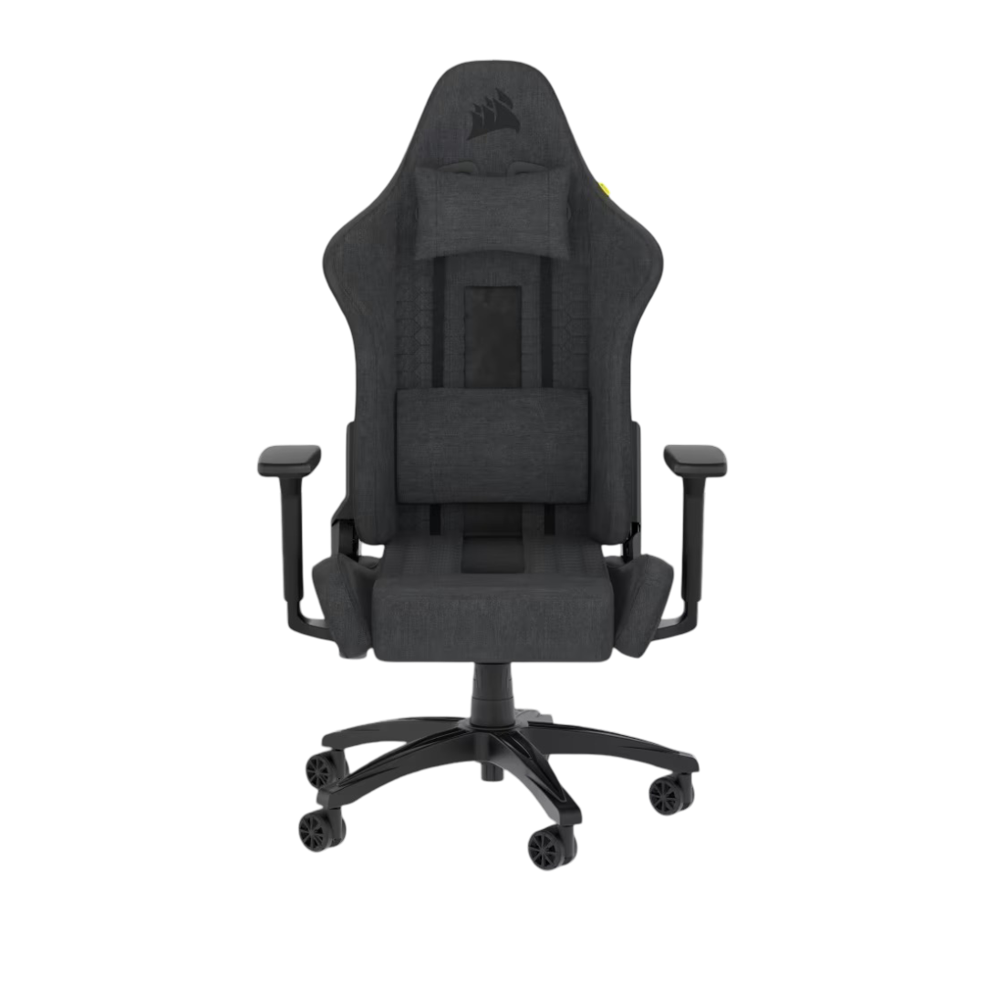 Corsair TC100 Relaxed Fabric Gaming Chair Black and Grey - 840006694939