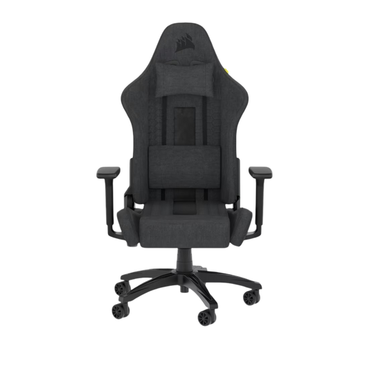 Corsair TC100 Relaxed Fabric Gaming Chair Black and Grey - 840006694939