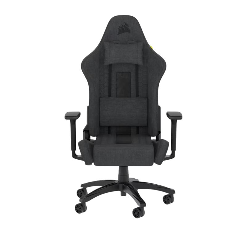 Corsair TC100 Relaxed Fabric Gaming Chair Black and Grey - 840006694939
