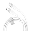 J5create USB-C® 60W Liquid Silicone Fast Charging Cable (Pure White) - JUCX17W - 4712795087901