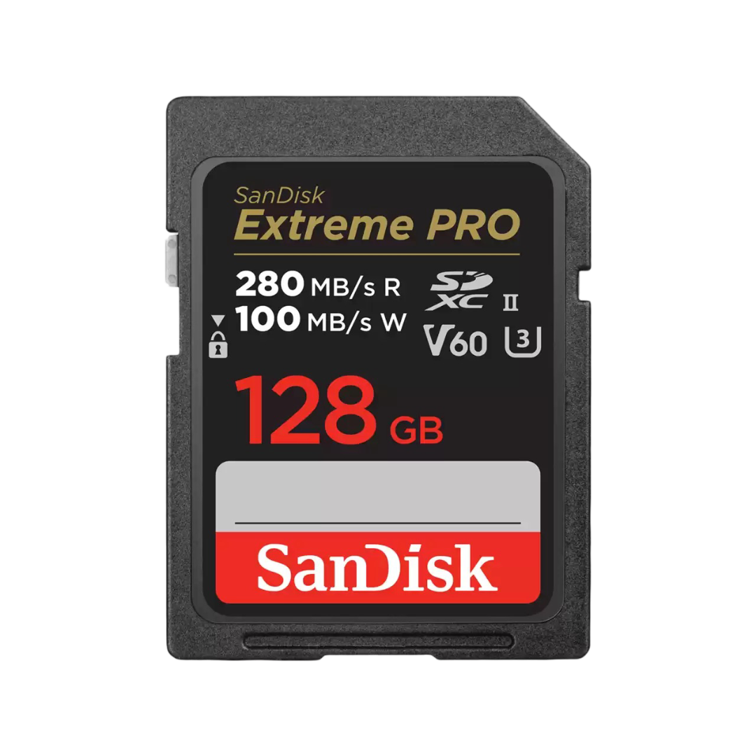 SanDisk Extreme Pro microSD Card V60 UHS-II  128GB - 619659202132