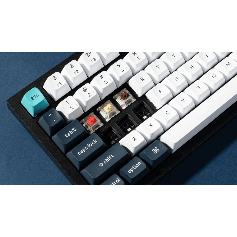 Keychron Q6 Max QMK/VIA Wireless Custom Mechanical Keyboard - Carbon Black - Gateron Jupiter Red - 4895248865742