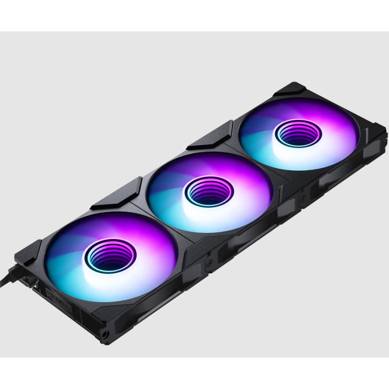 Phanteks M25-120 Gen2 D-RGB PWM Fans 3pcs Pack - High Value Daisy-Chained Fan - Black - 886523003502