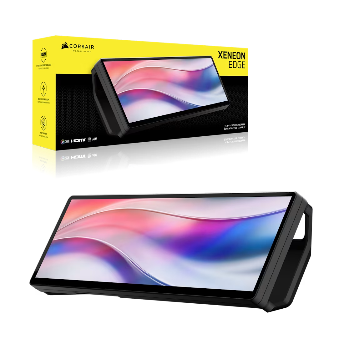 Corsair XENEON EDGE 14.5" LCD Touchscreen LCD Screen - Black - CS-CC-9011306-WW