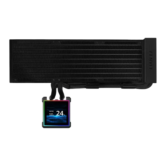 Lian Li Hydroshift II LCD-S 360N All-in-One Fanless CPU Cooler with LCD Display Black - 4718466021403