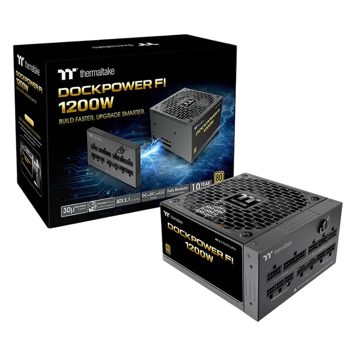 Thermaltake DockPower FI 1200W 80+ Gold ATX 3.1 Fully Modular Power Supply - 84048031117
