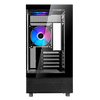 SilverStone LD04-B-ARGB Lucid Series Panoramic Tempered Glass Micro ATX Case - Black - SST-LD04-B-ARGB